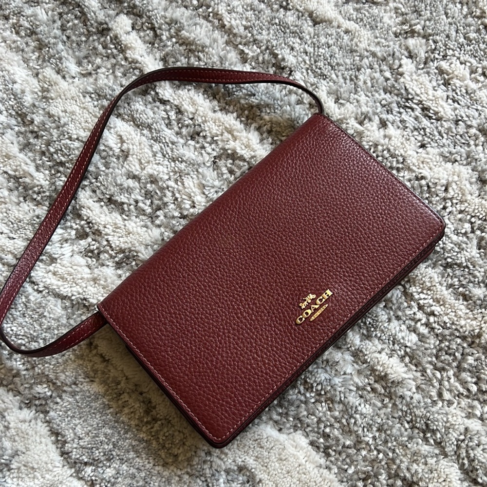Coach Crossbody Deep Red